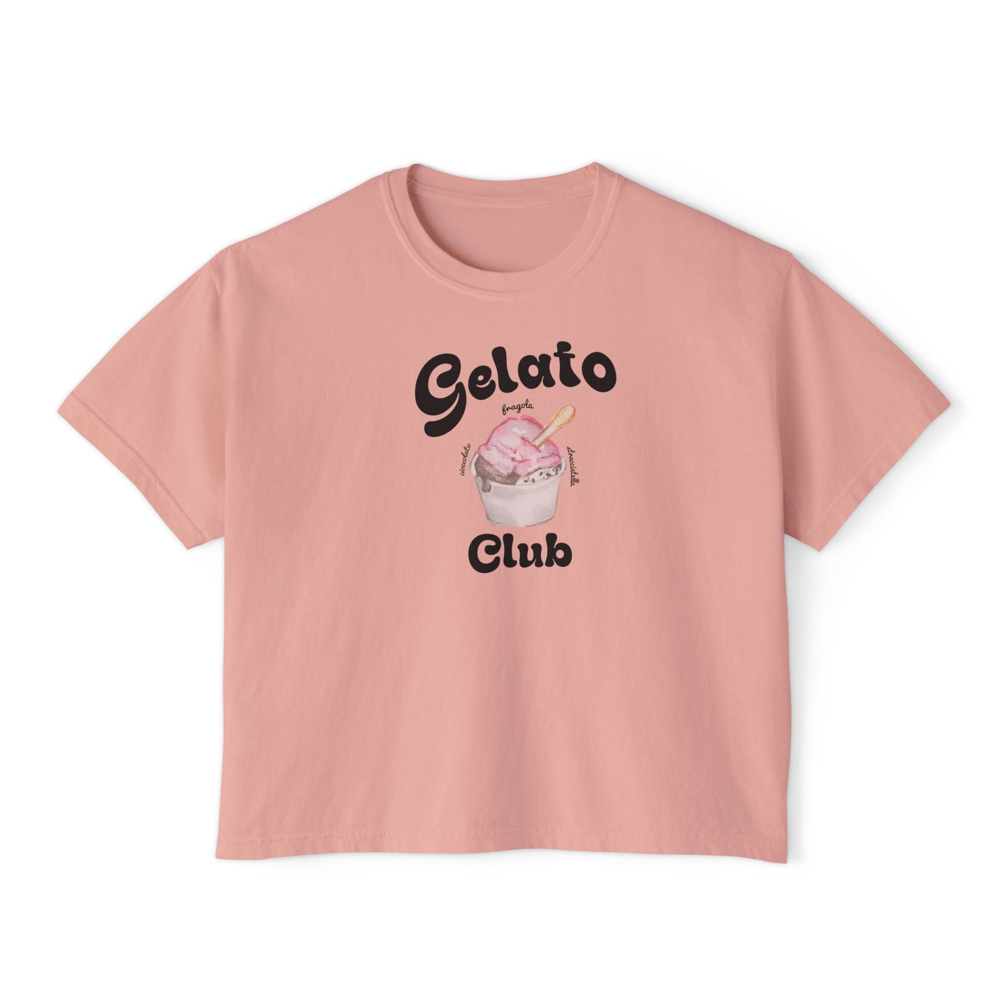 Women's Boxy Tee - Gelato Club *3 Flavours, Casual Cool