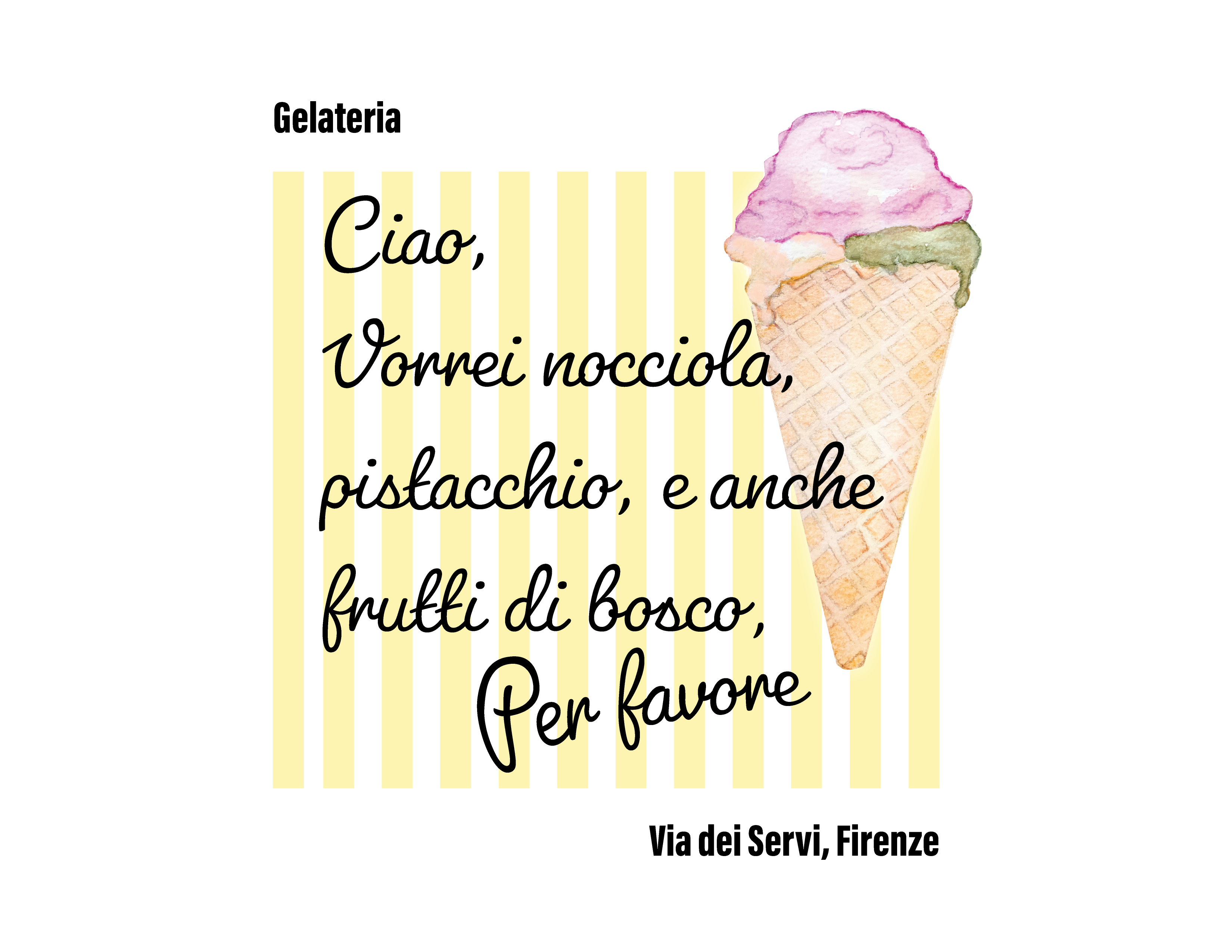 Minimalist Oversized Tee 'Vorrei, Per Favore'