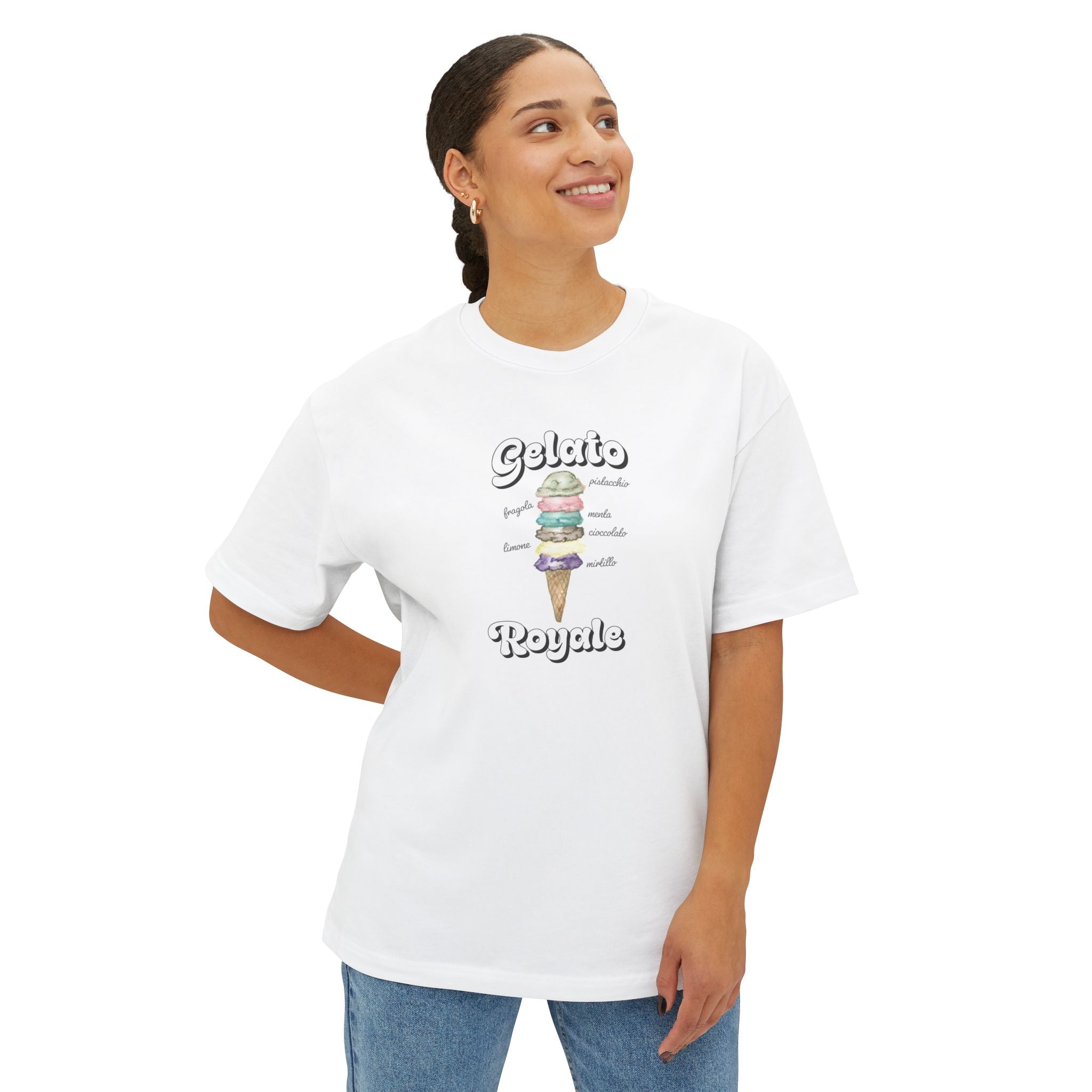 Regal Italian Gelato Oversized Boxy Tee