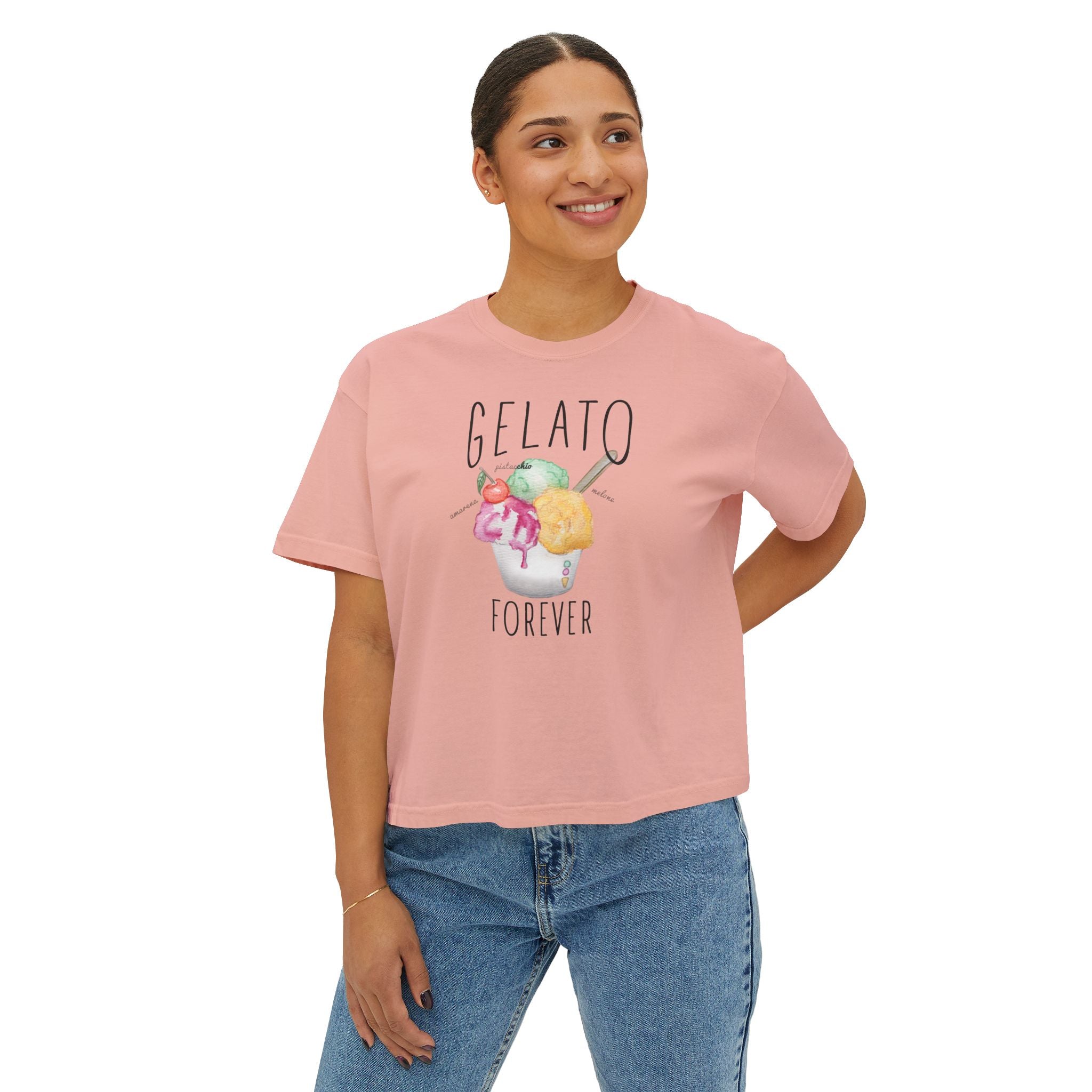 Gelato Forever Cotton T-shirt - Unisex Tee Designed in Italy