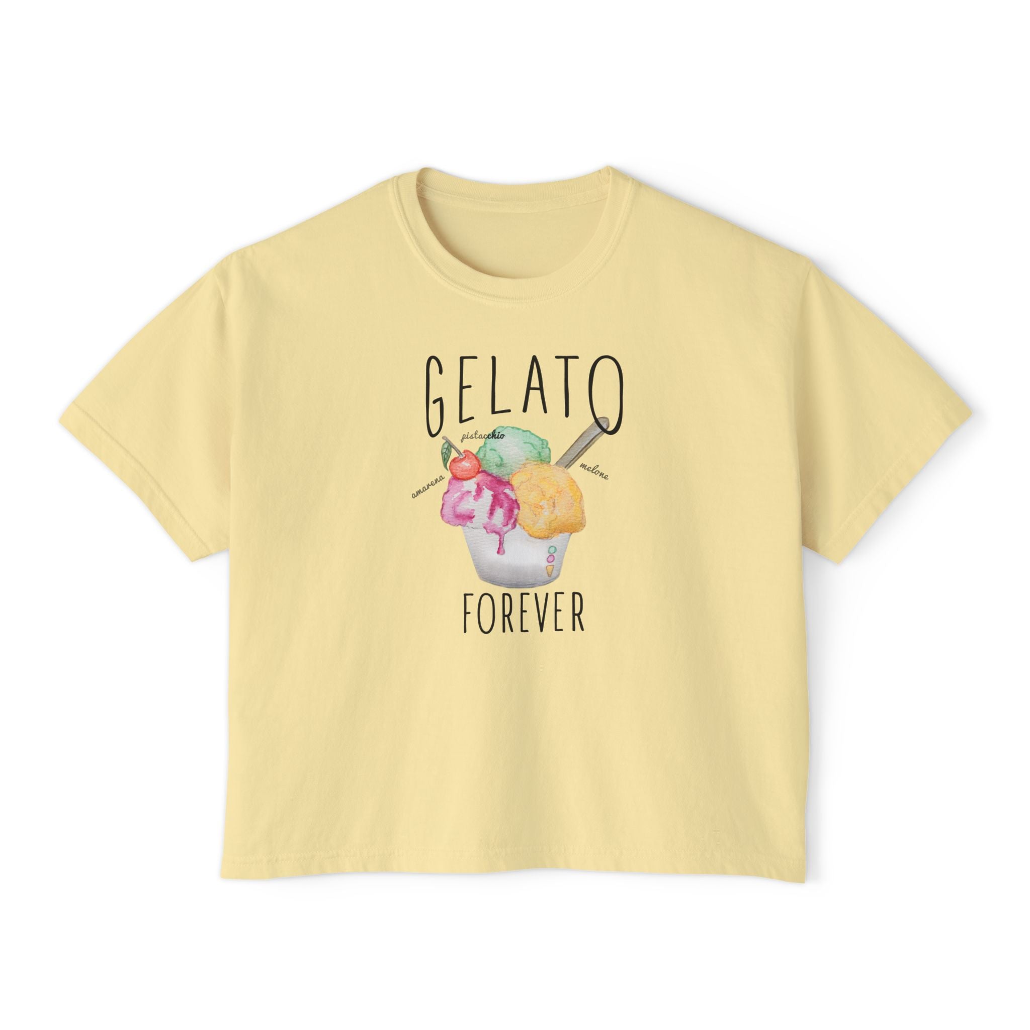 Gelato Forever Cotton T-shirt - Unisex Tee Designed in Italy