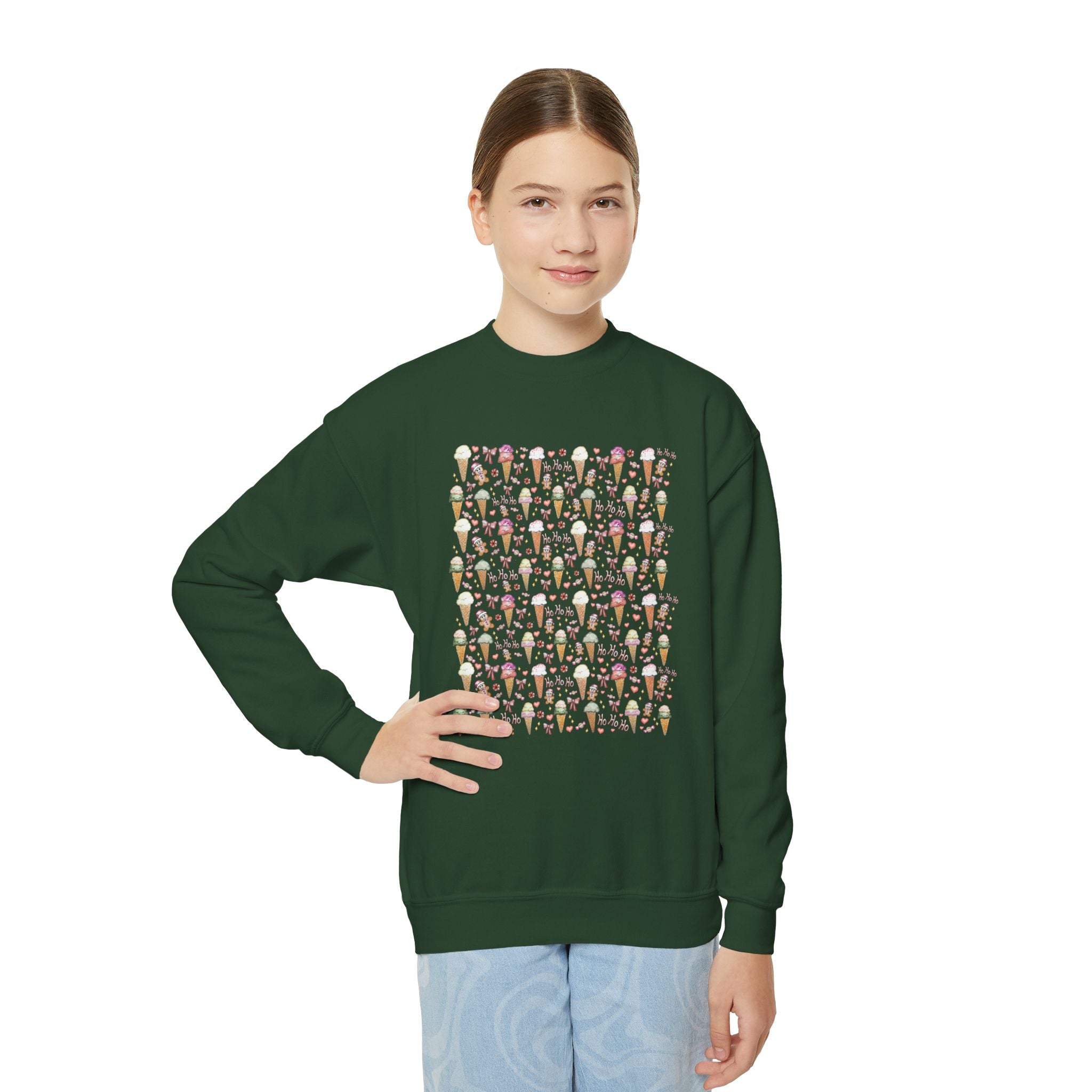 Christmas Gelato Wrapping Paper Crewneck  Sweatshirt