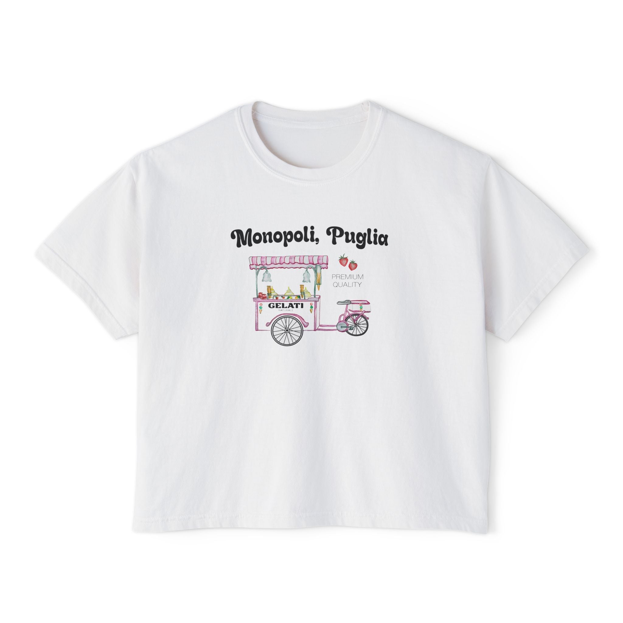 Monopoli, Puglia Gelati Cart Tshirt