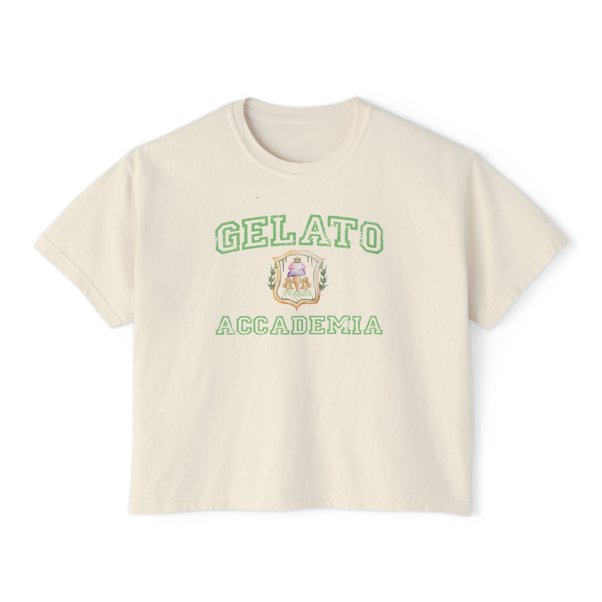 Oversized Tee - Preppy Gelato Accademia Classic Design