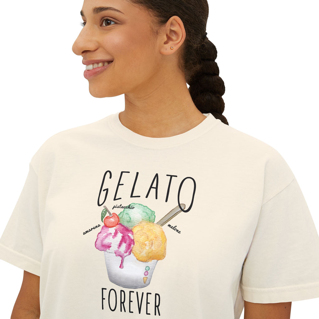 Gelato Forever Cotton T-shirt - Unisex Tee Designed in Italy