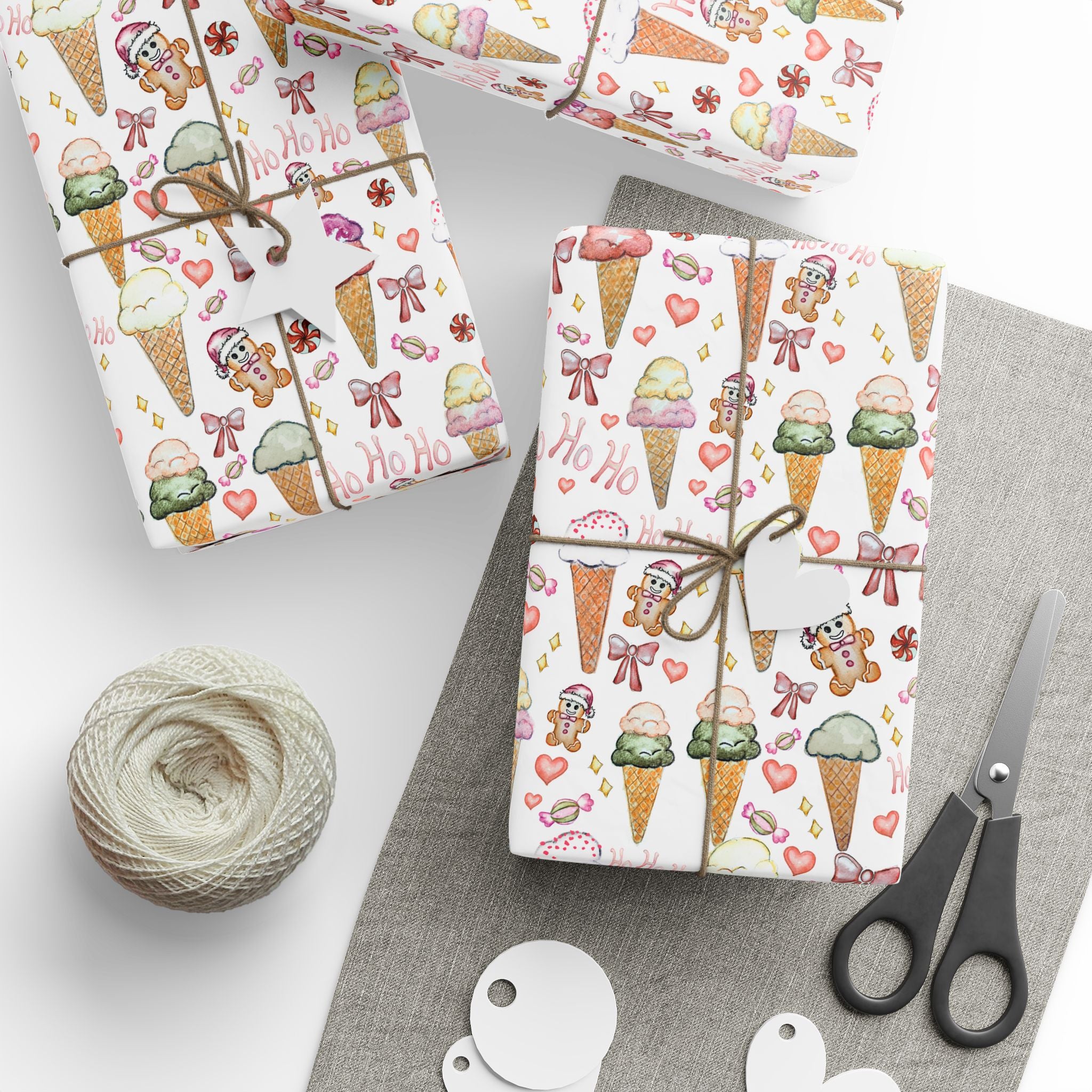 Gelato Christmas wrapping Paper