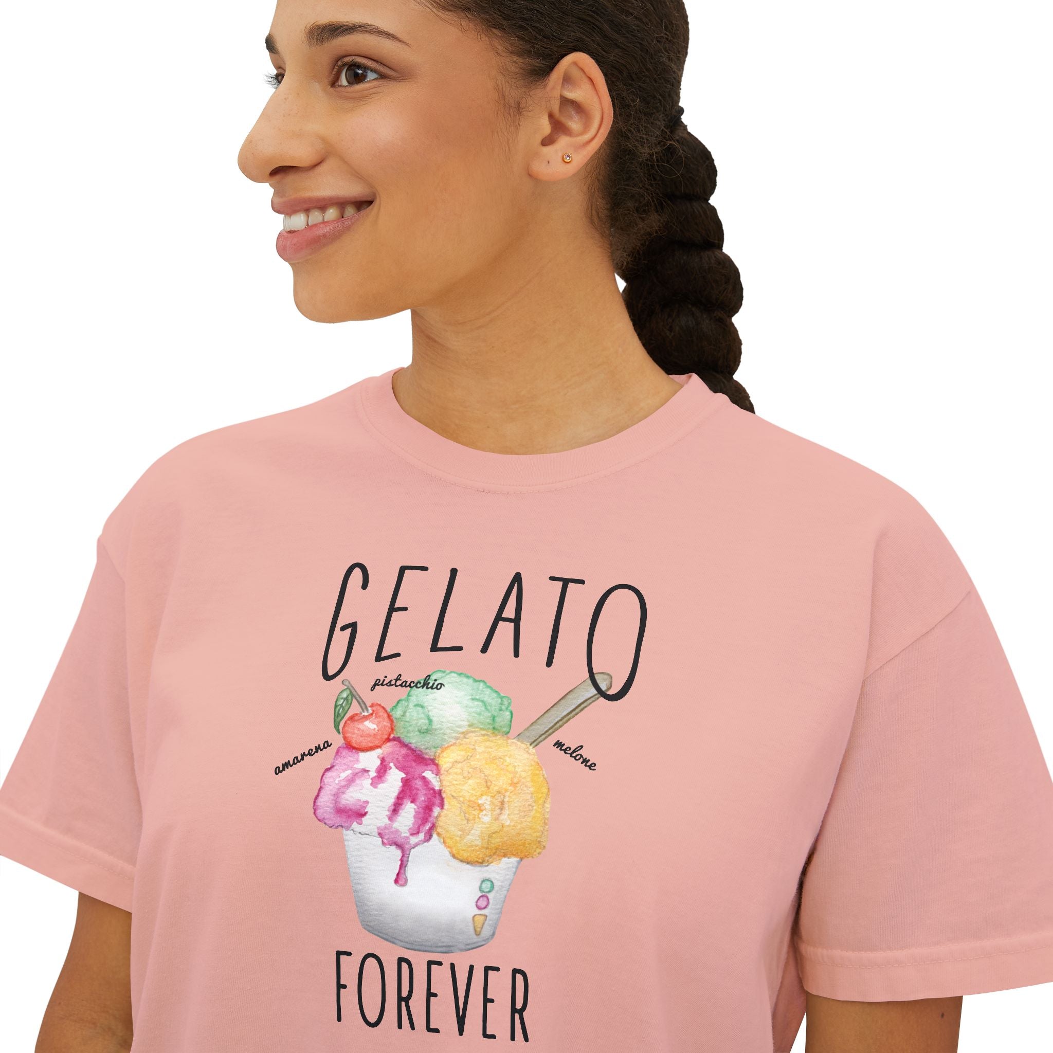 Gelato Forever Cotton T-shirt - Unisex Tee Designed in Italy