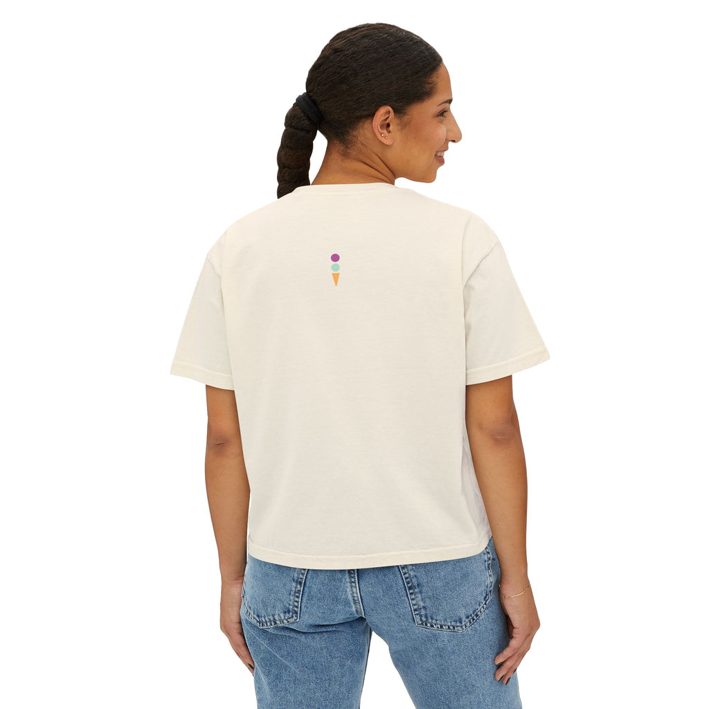 Oversized Tee - Preppy Gelato Accademia Classic Design