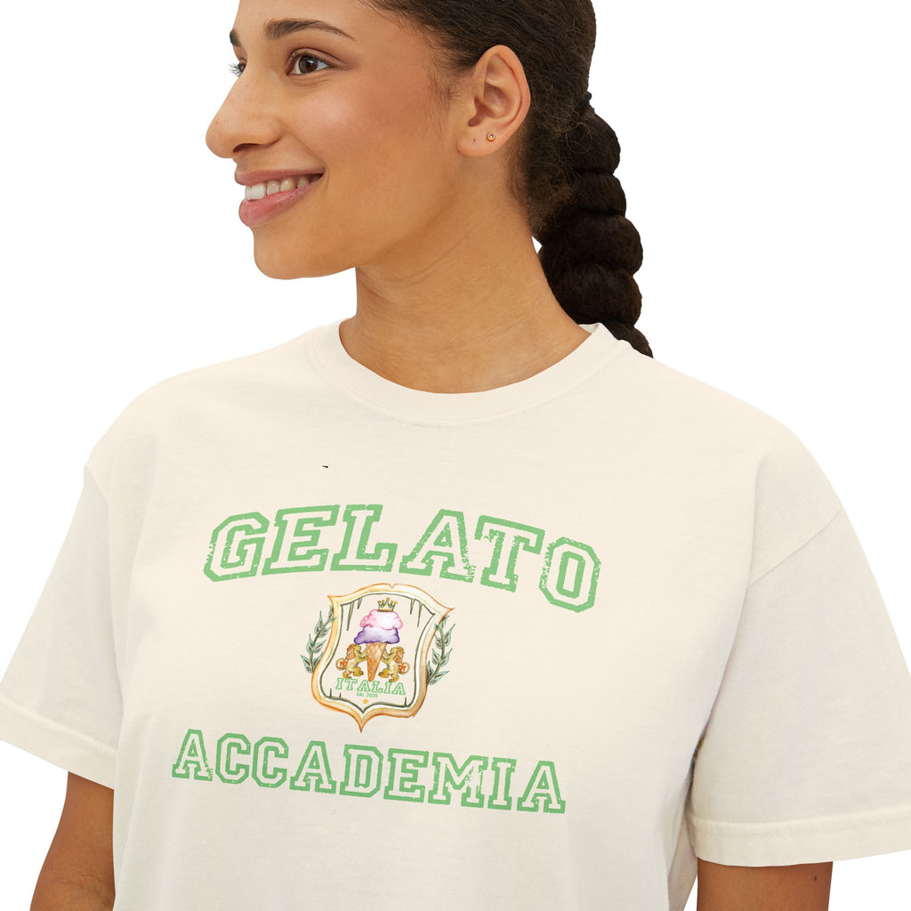 Oversized Tee - Preppy Gelato Accademia Classic Design