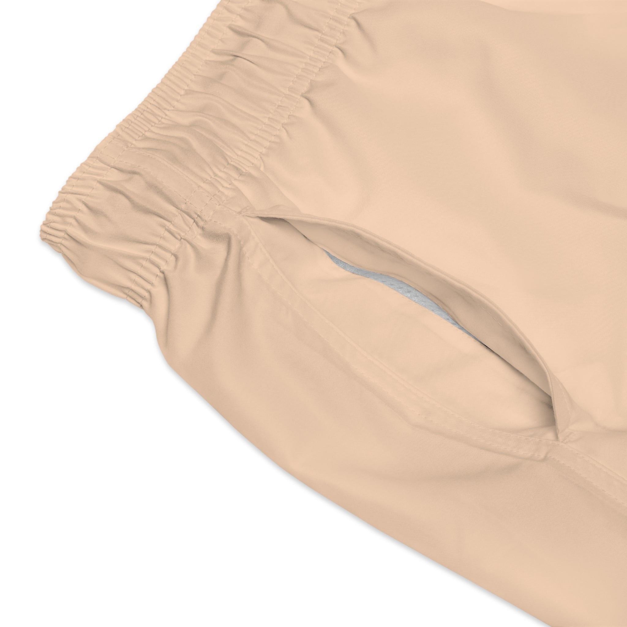 Stylish Signature Men's Swim Shorts, Subtle Colour of "Pesca" Flavour. - Designed in Italy