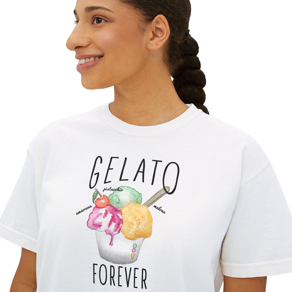 Gelato Forever Cotton T-shirt - Unisex Tee Designed in Italy