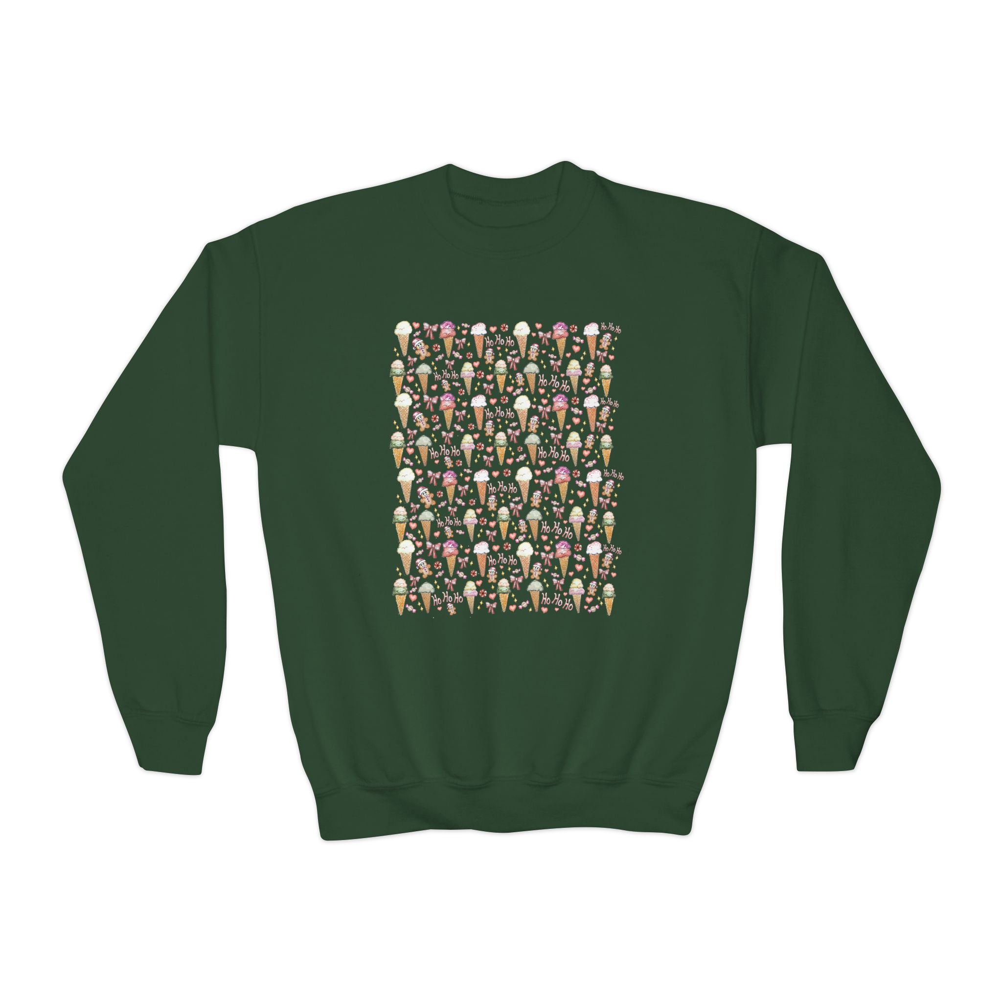Christmas Gelato Wrapping Paper Crewneck  Sweatshirt