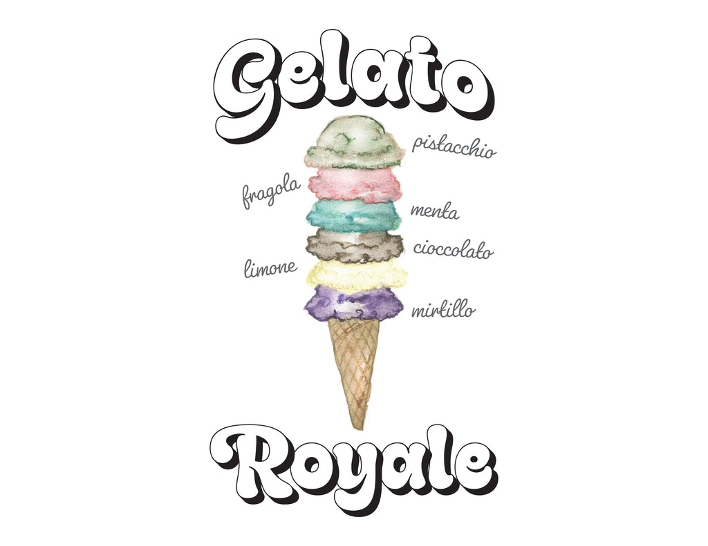 Regal Italian Gelato Oversized Boxy Tee