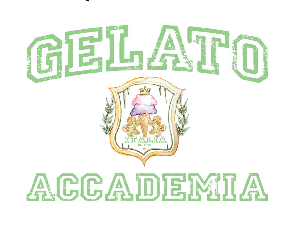 Oversized Tee - Preppy Gelato Accademia Classic Design