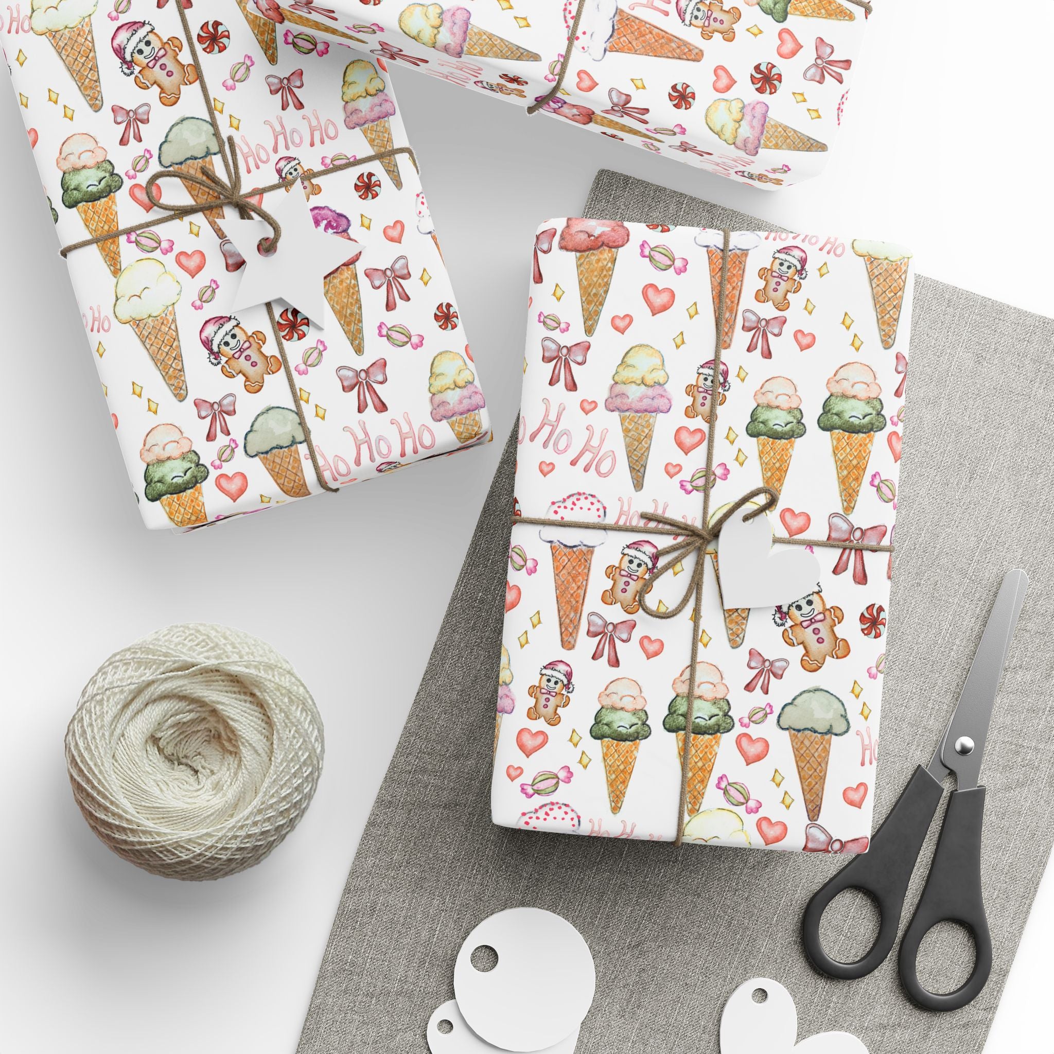 Gelato Christmas wrapping Paper