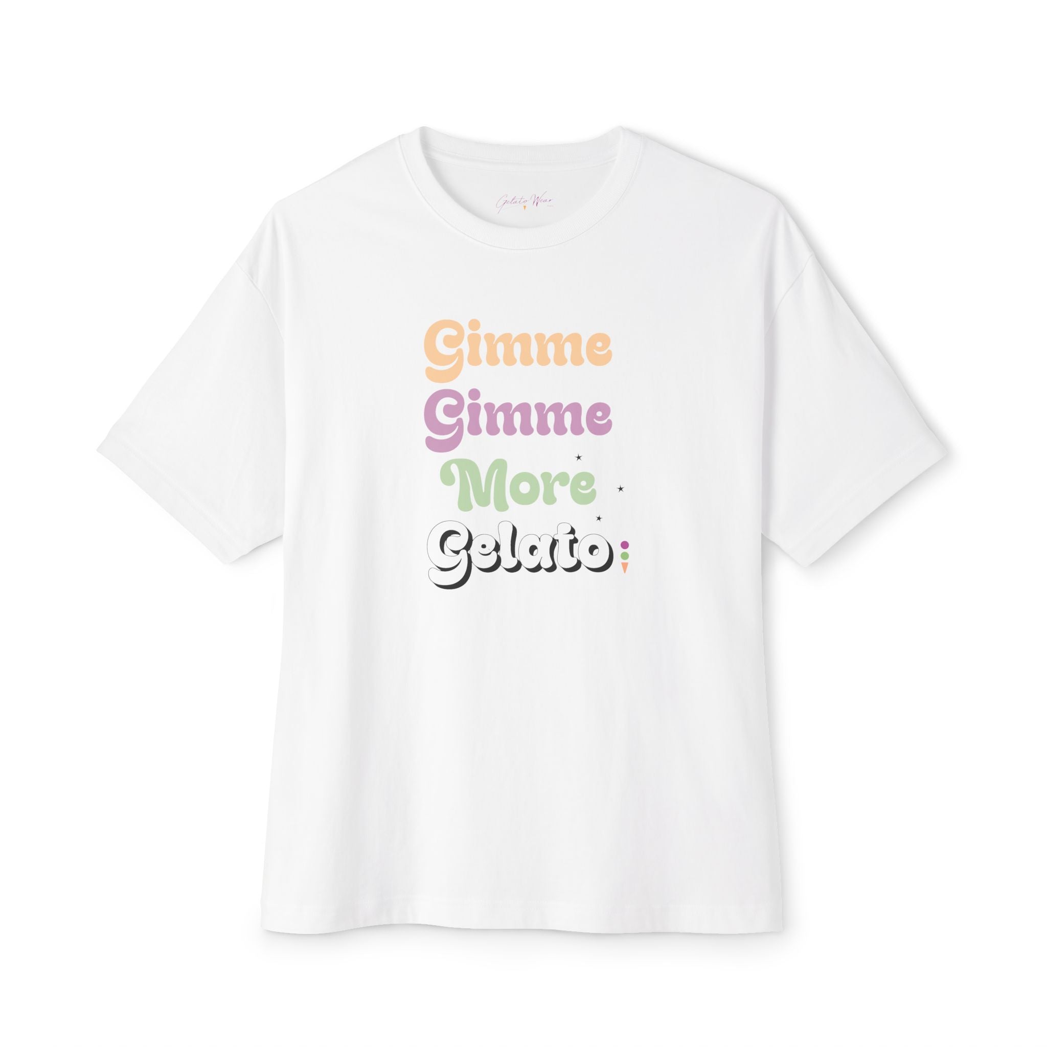 Retro Pastel “The Vibes of Brittney” Oversized Boxy Tee