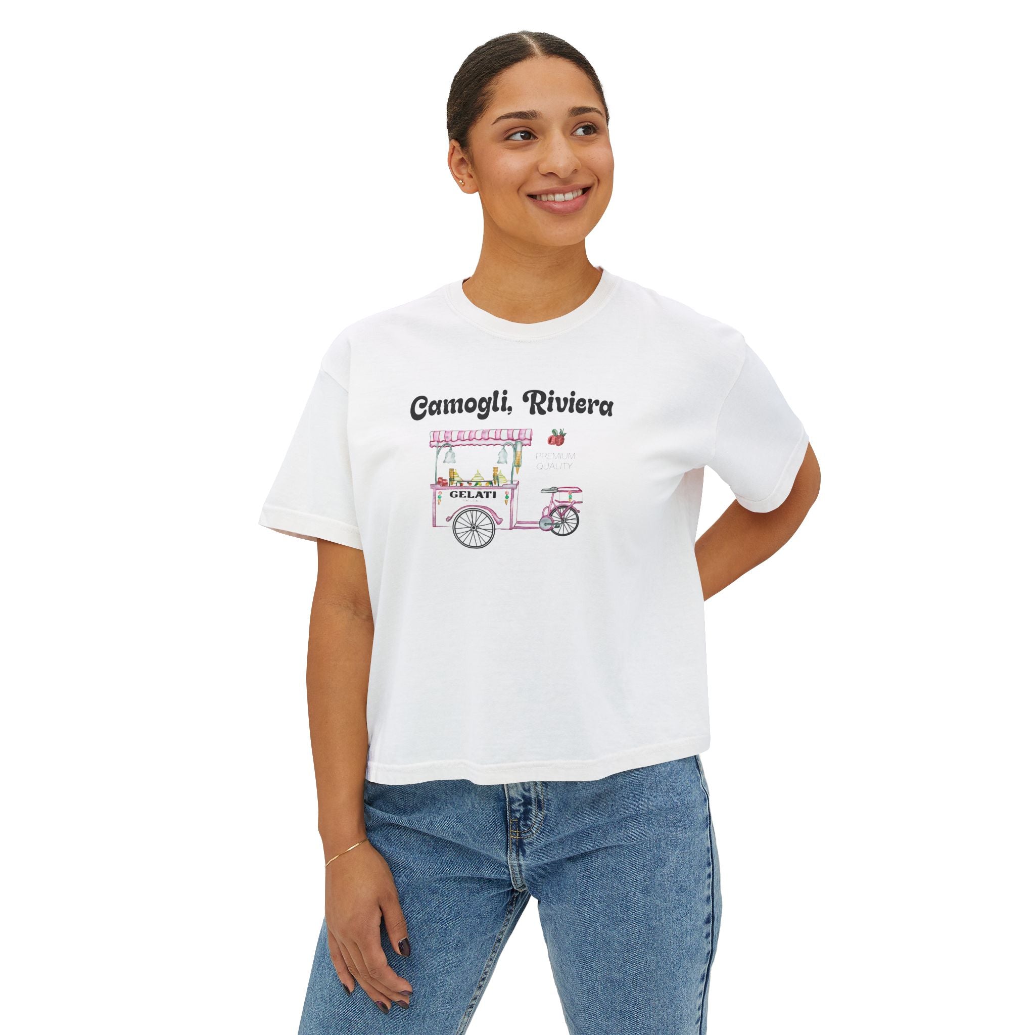 Camogli Riviera Gelati Cart Tshirt