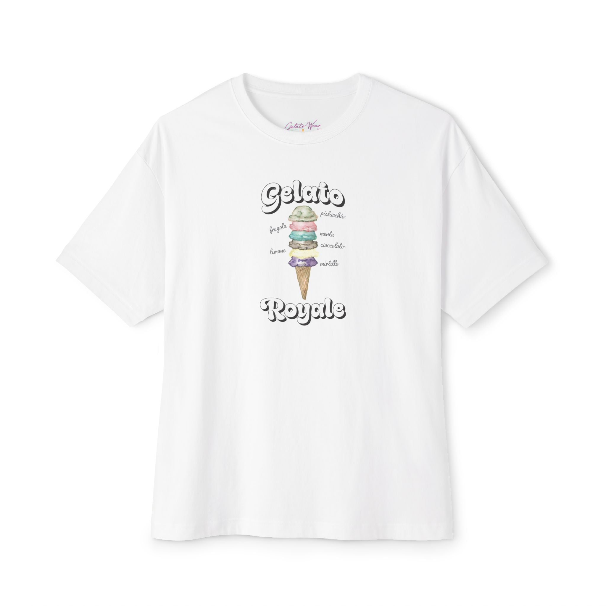 Regal Italian Gelato Oversized Boxy Tee