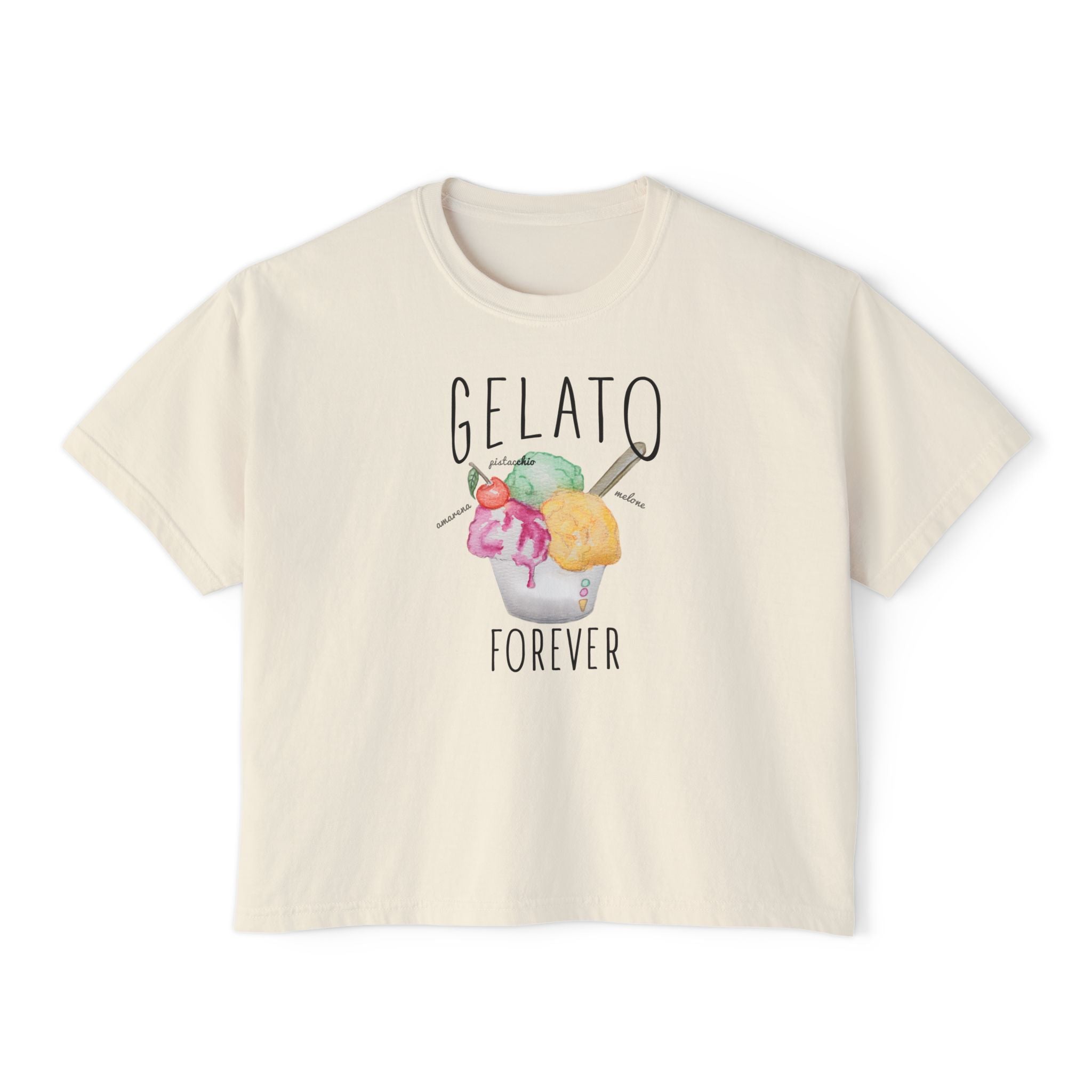 Gelato Forever Cotton T-shirt - Unisex Tee Designed in Italy