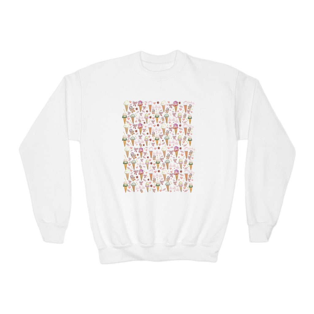 Christmas Gelato Wrapping Paper Crewneck  Sweatshirt