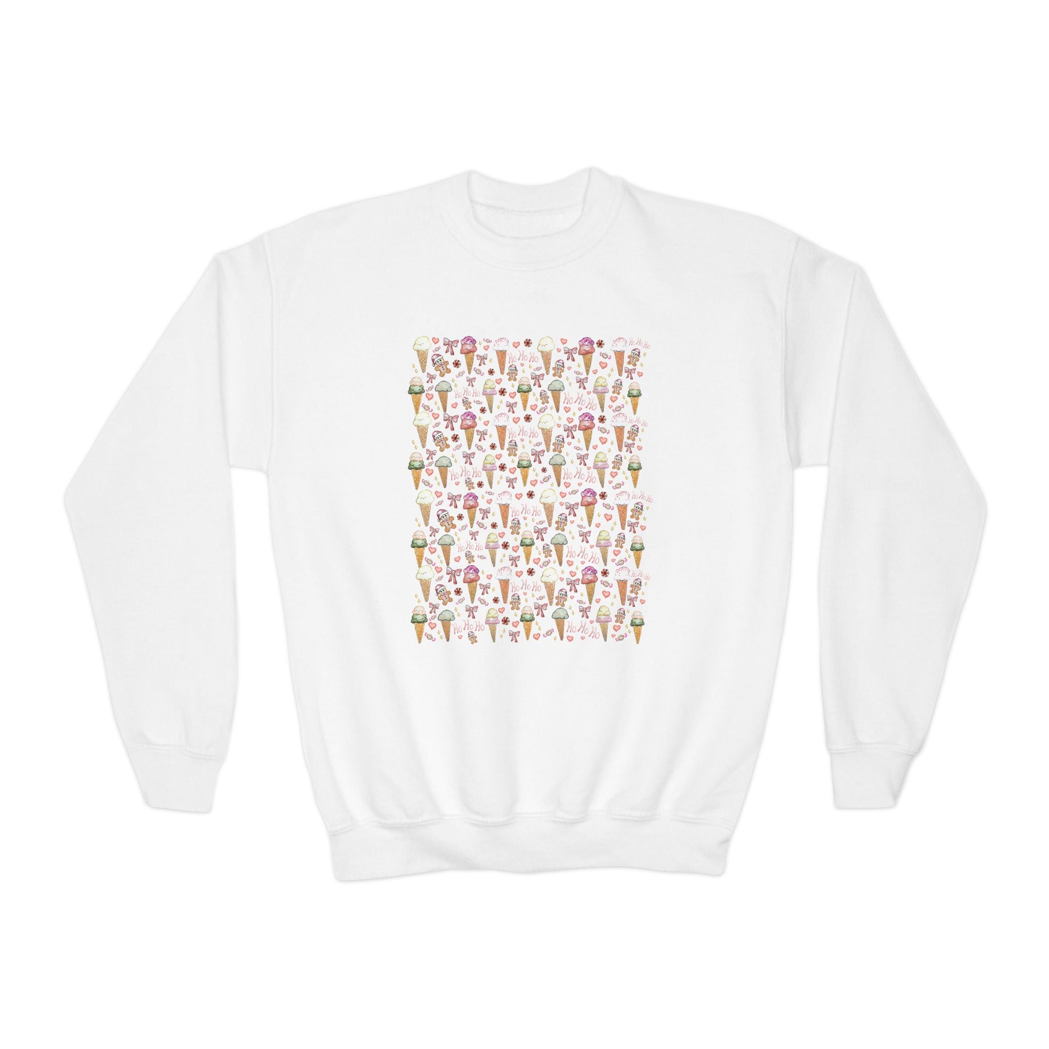 Christmas Gelato Wrapping Paper Crewneck  Sweatshirt