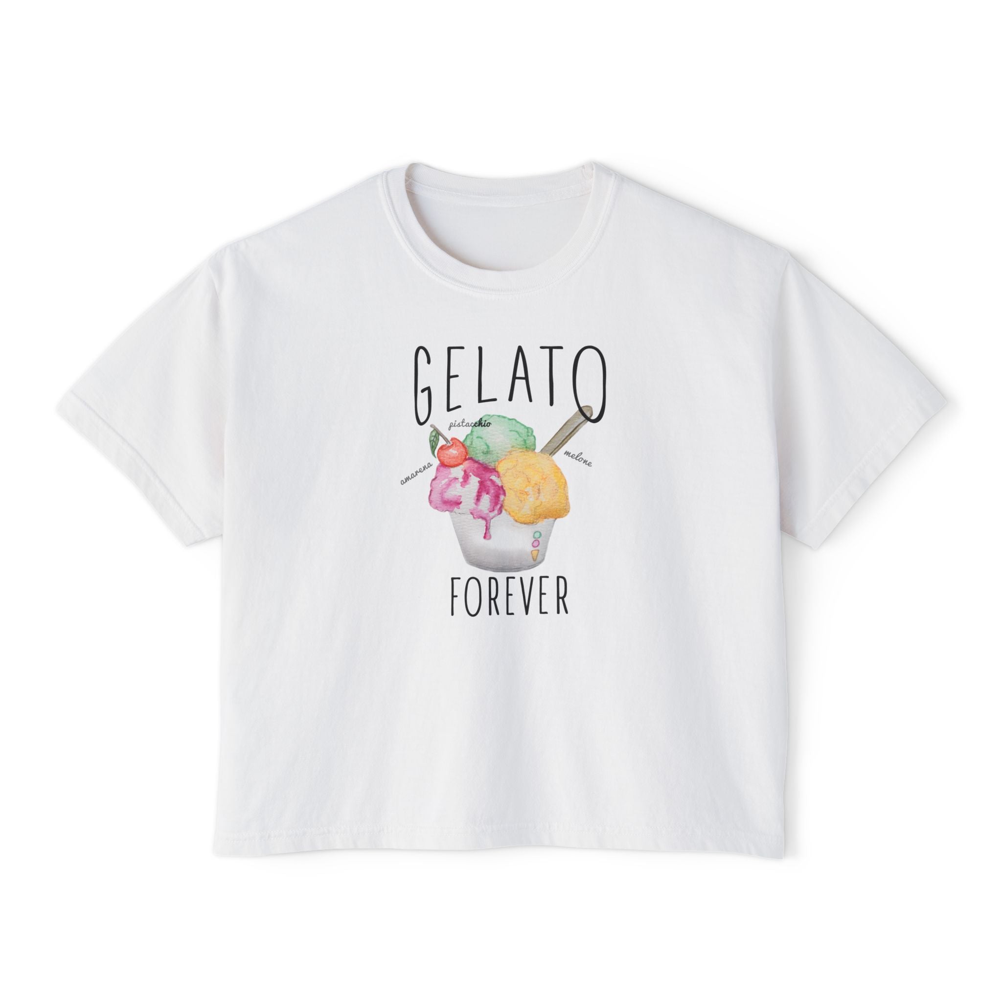 Gelato Forever Cotton T-shirt - Unisex Tee Designed in Italy
