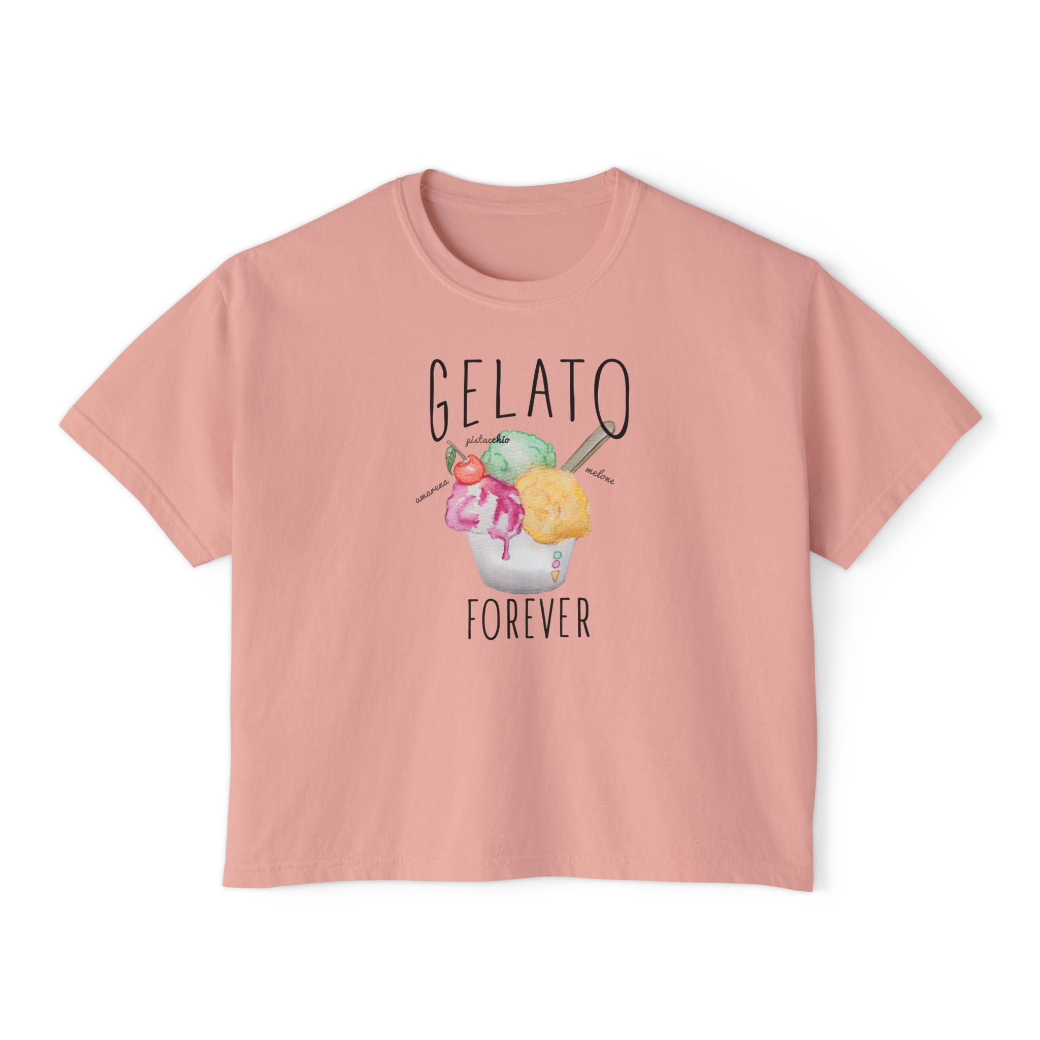 Gelato Forever Cotton T-shirt - Unisex Tee Designed in Italy