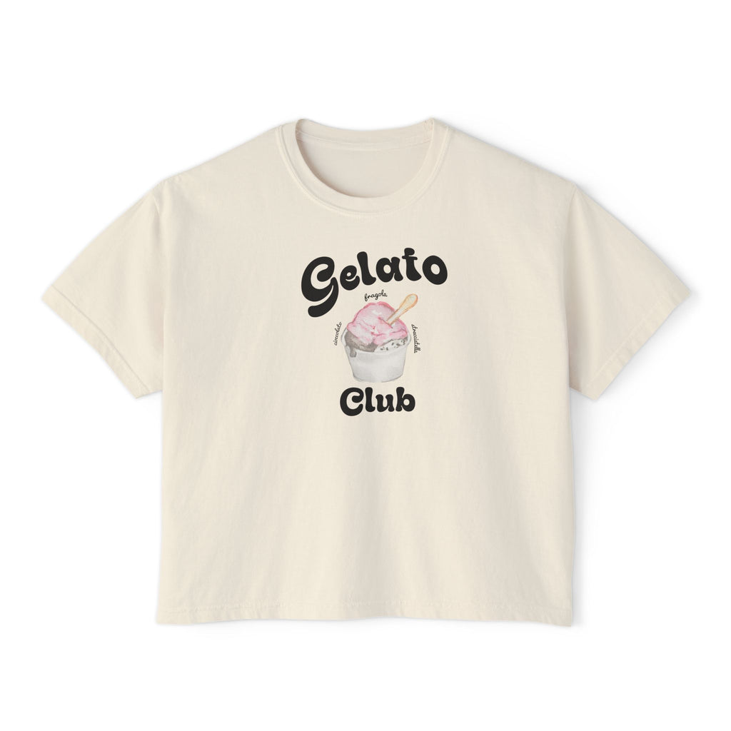 Women's Boxy Tee - Gelato Club *3 Flavours, Casual Cool